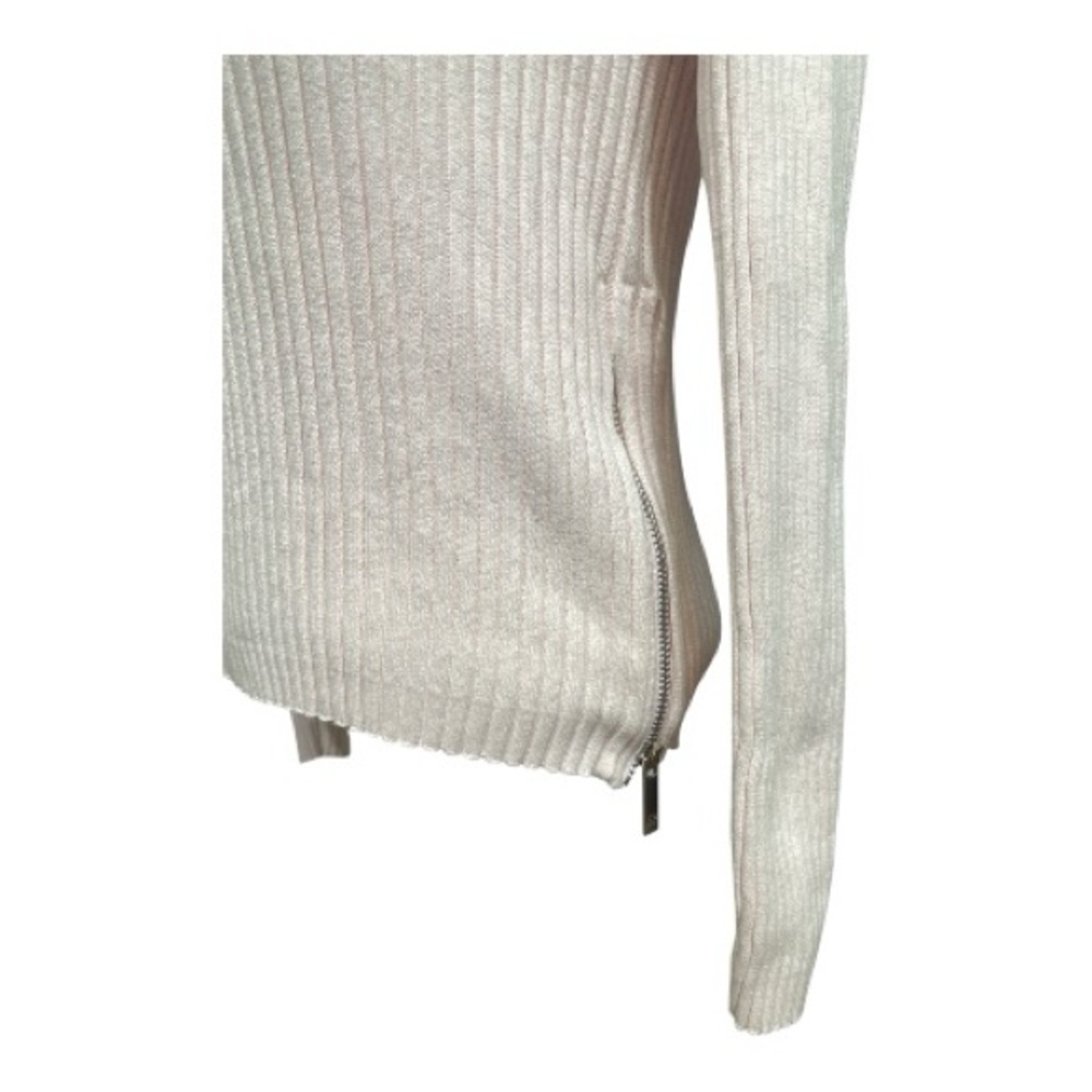 Tommy Hilfiger Women's Pink Ribbed Turtleneck Sweater - Picture 5 of 7